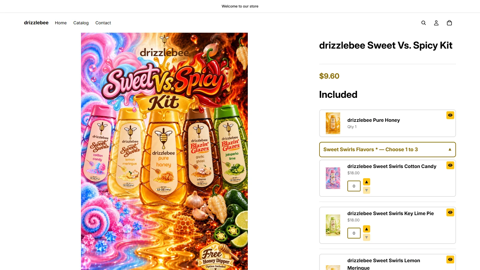 BYO Kit product page on the storefront